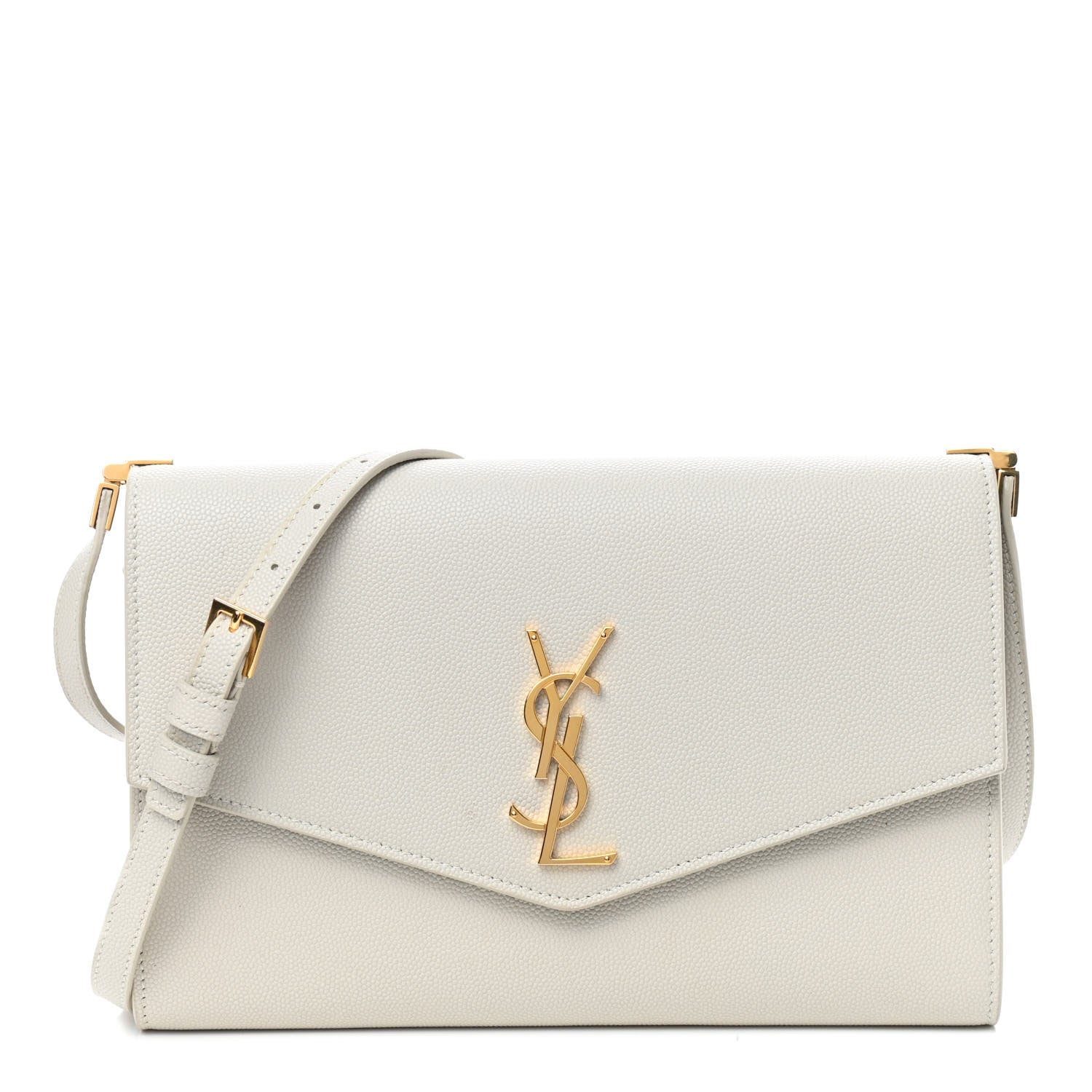 Saint Laurent Grain de Poudre Mini Uptown Crossbody Bag Crema Soft 1 of 10