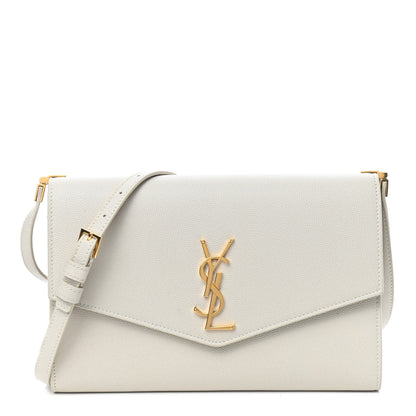Saint Laurent Grain de Poudre Mini Uptown Crossbody Bag Crema Soft 1 of 10