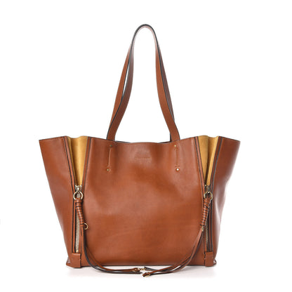 Chloe Smooth Calfskin Medium Milo Shopping Tote Caramel 1 of 8