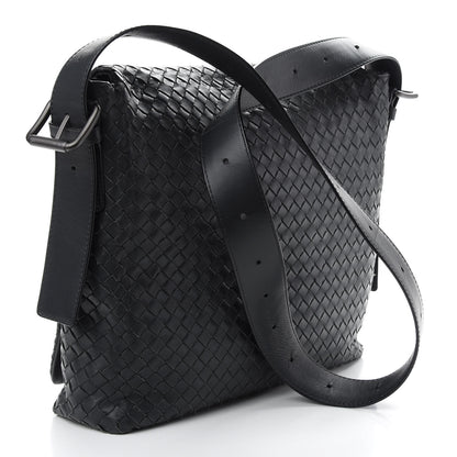 Bottega Veneta Nappa Intrecciato Messenger Bag Ferro Gray 3 of 9