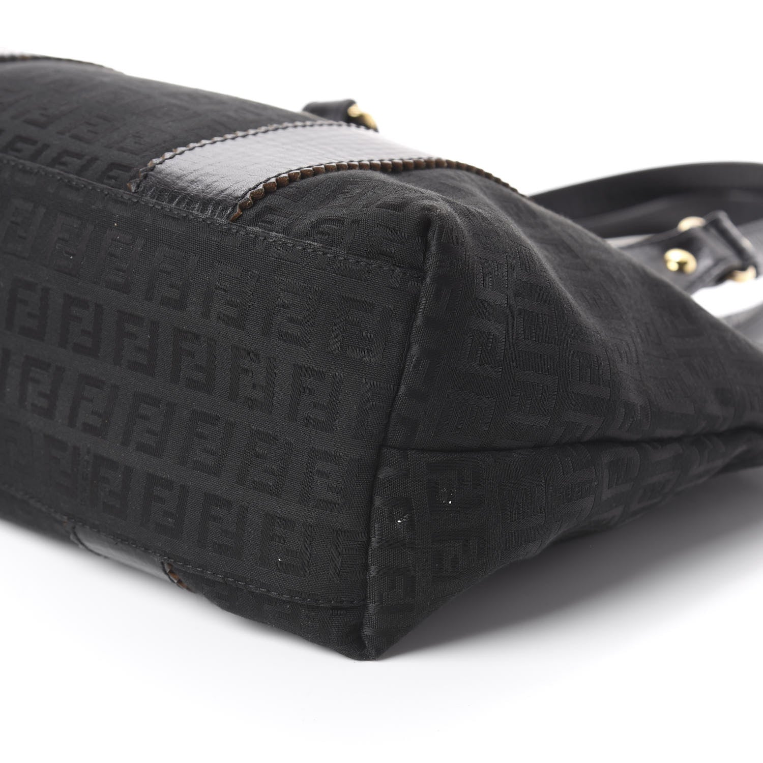 Fendi Zucchino Vitello Shopping Tote Black 8 of 8