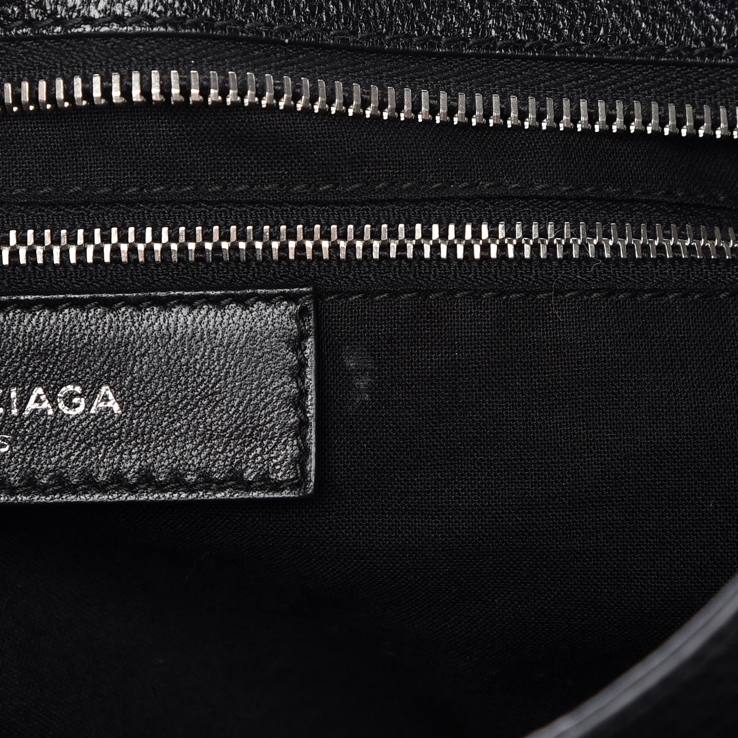 Balenciaga Chevre Silver Metallic Edge Hardware City Black 9 of 13