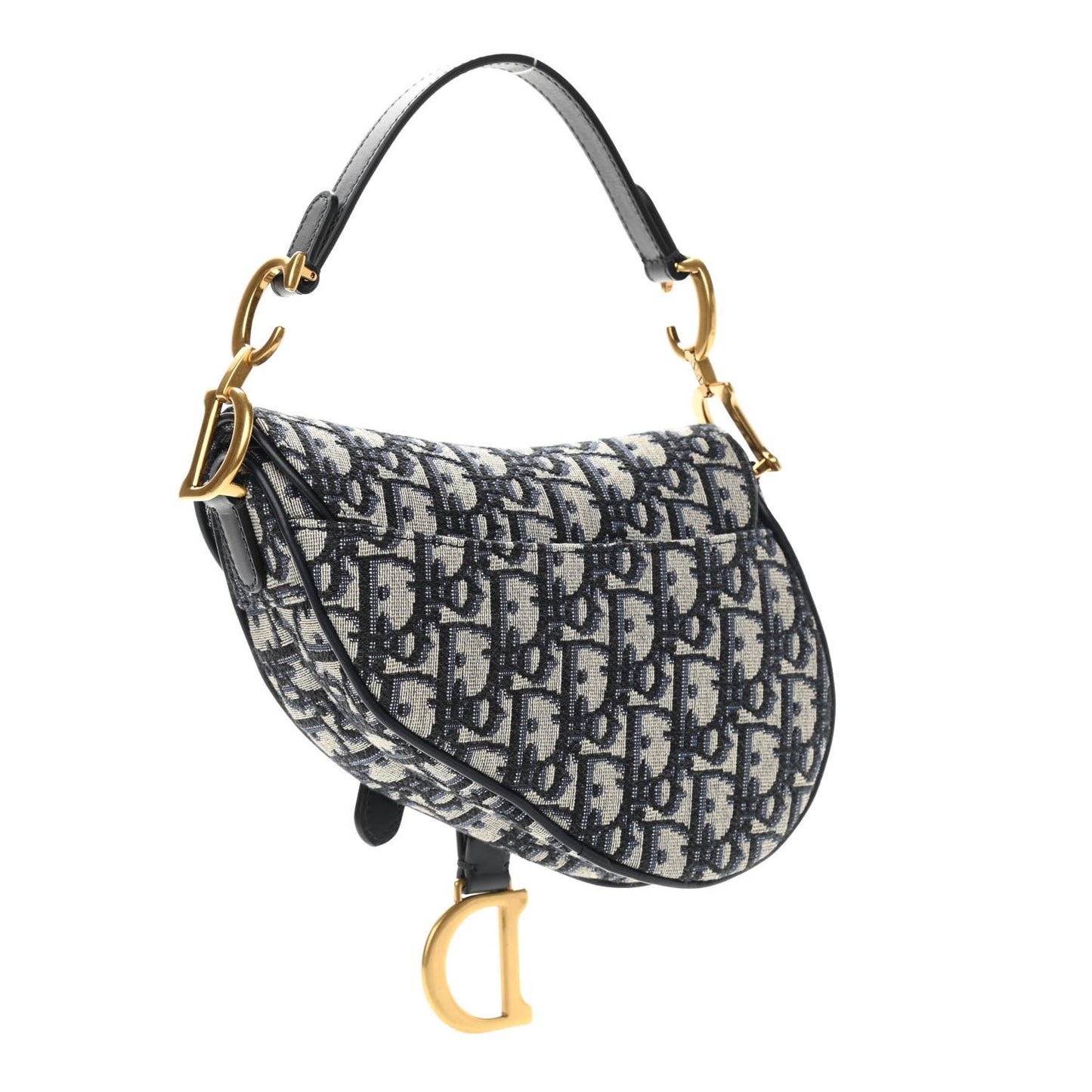 Oblique Mini Saddle Bag Blue