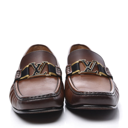 Louis Vuitton Calfskin Mens Montaigne Loafers 10.5 Brown 3 of 10