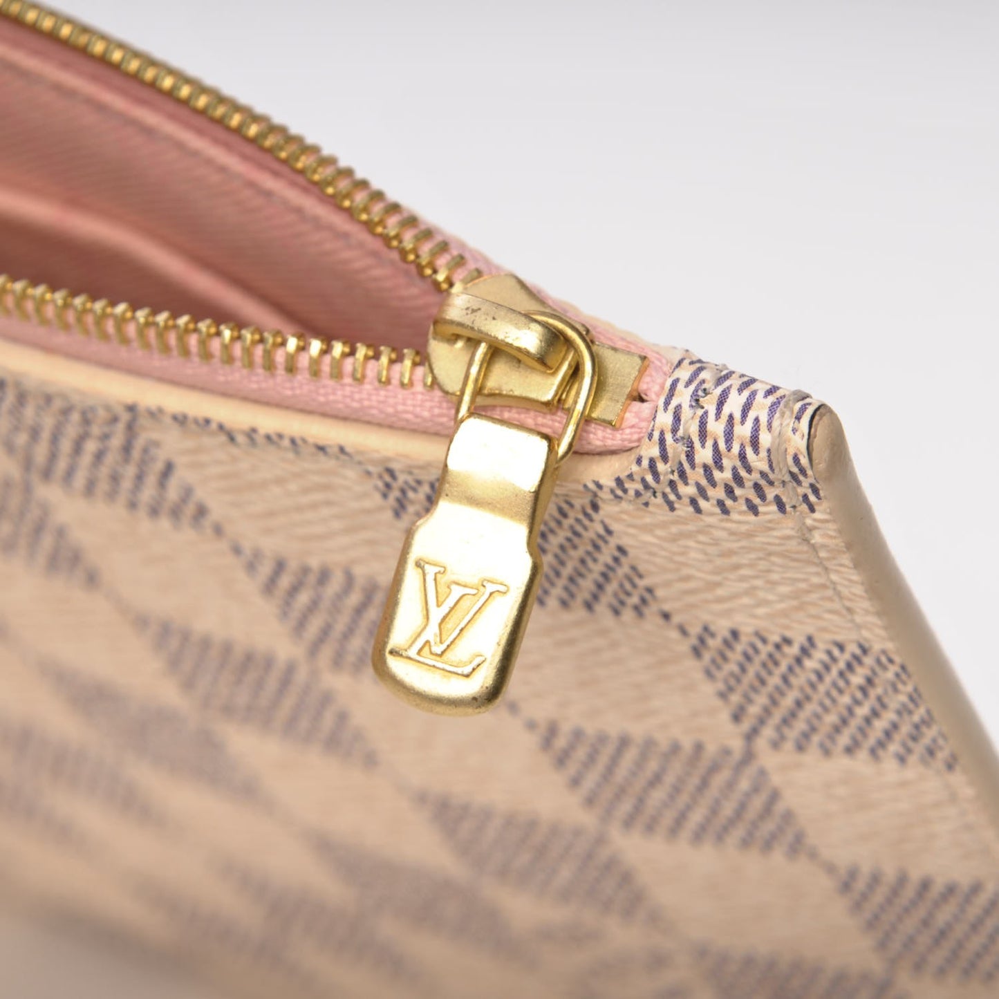 Damier Azur Neo Neverfull MM Rose Ballerine