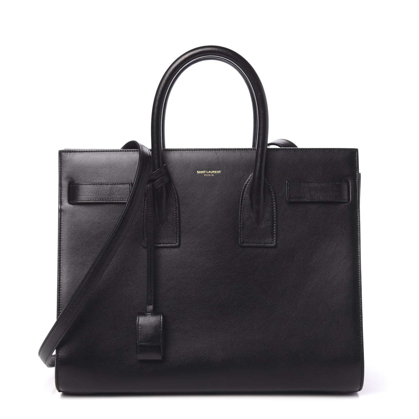Calfskin Small Sac De Jour Black