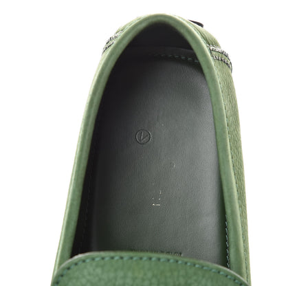 Louis Vuitton Nubuck Mens Hockenheim Moccasin Loafers 10 Vert 5 of 8