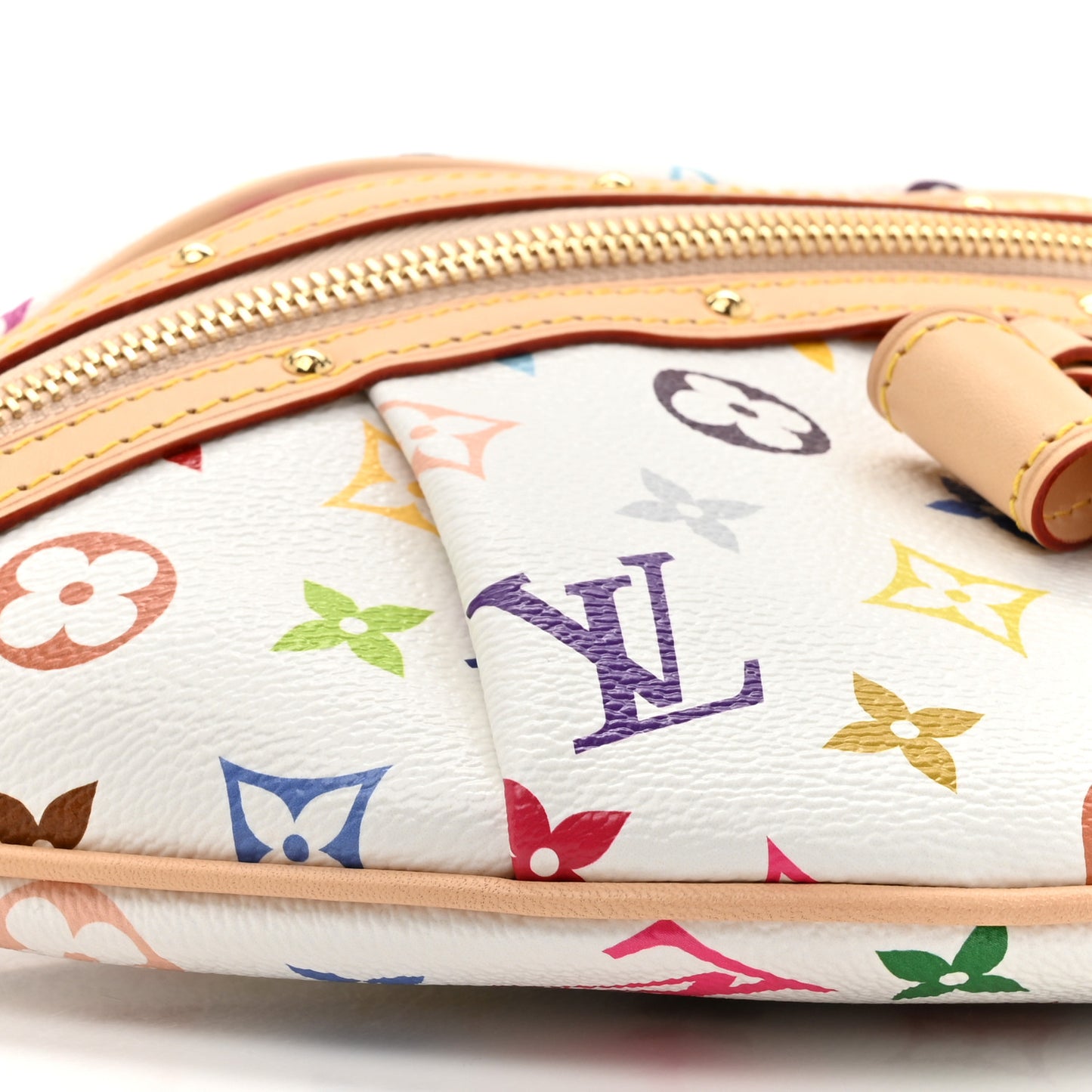 LV X TM Monogram Multicolor High Rise Bumbag White