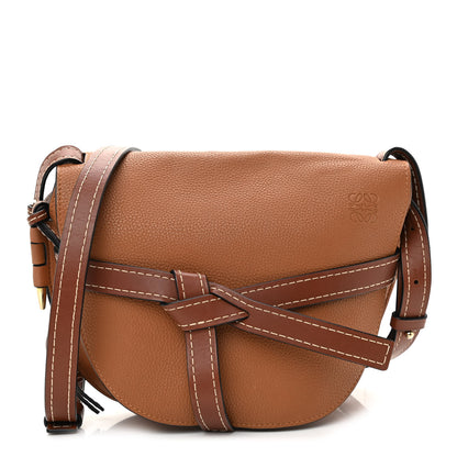 Loewe Grained Calfskin Small Gate Crossbody Bag Caramel Pecan 1 of 9