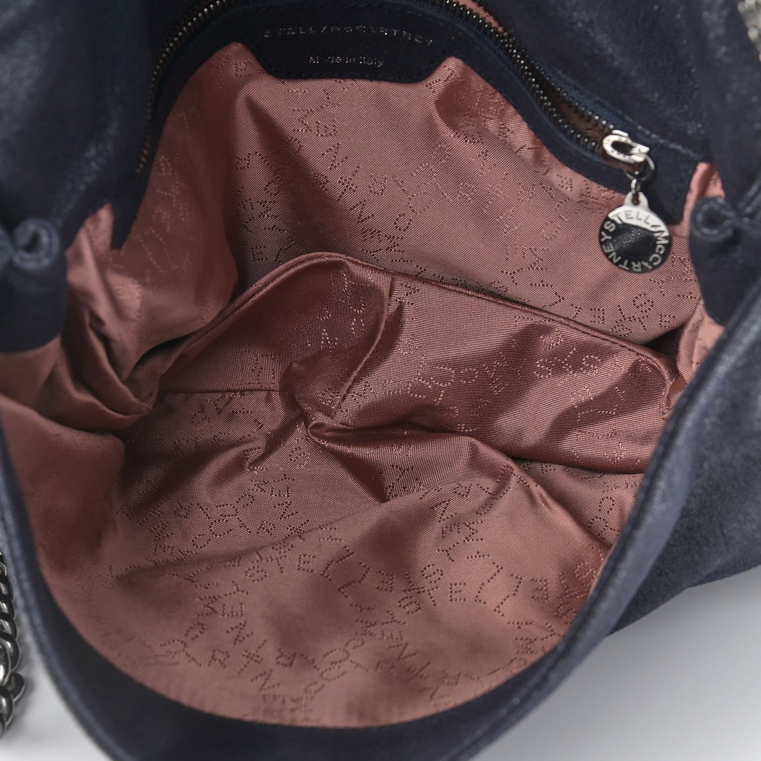Stella McCartney Shaggy Deer Falabella Messenger Navy 4 of 9