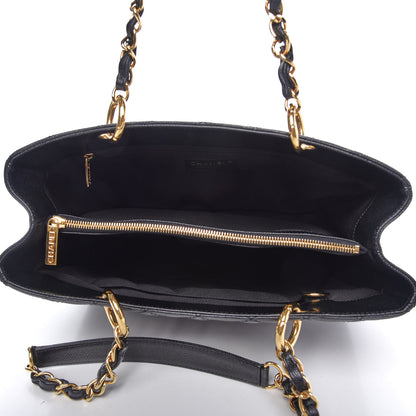 Chanel Caviar Quilted Grand Shopping Tote GST Black 5 of 9