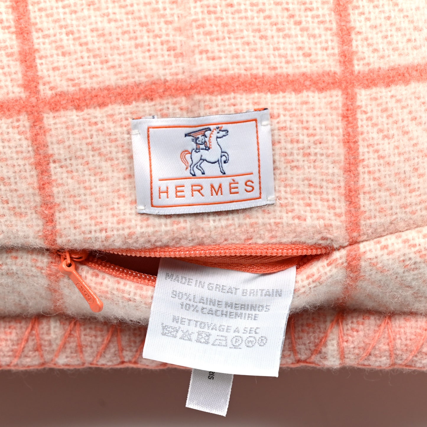 Wool Cashmere Avalon Cabriole Pillow Melon