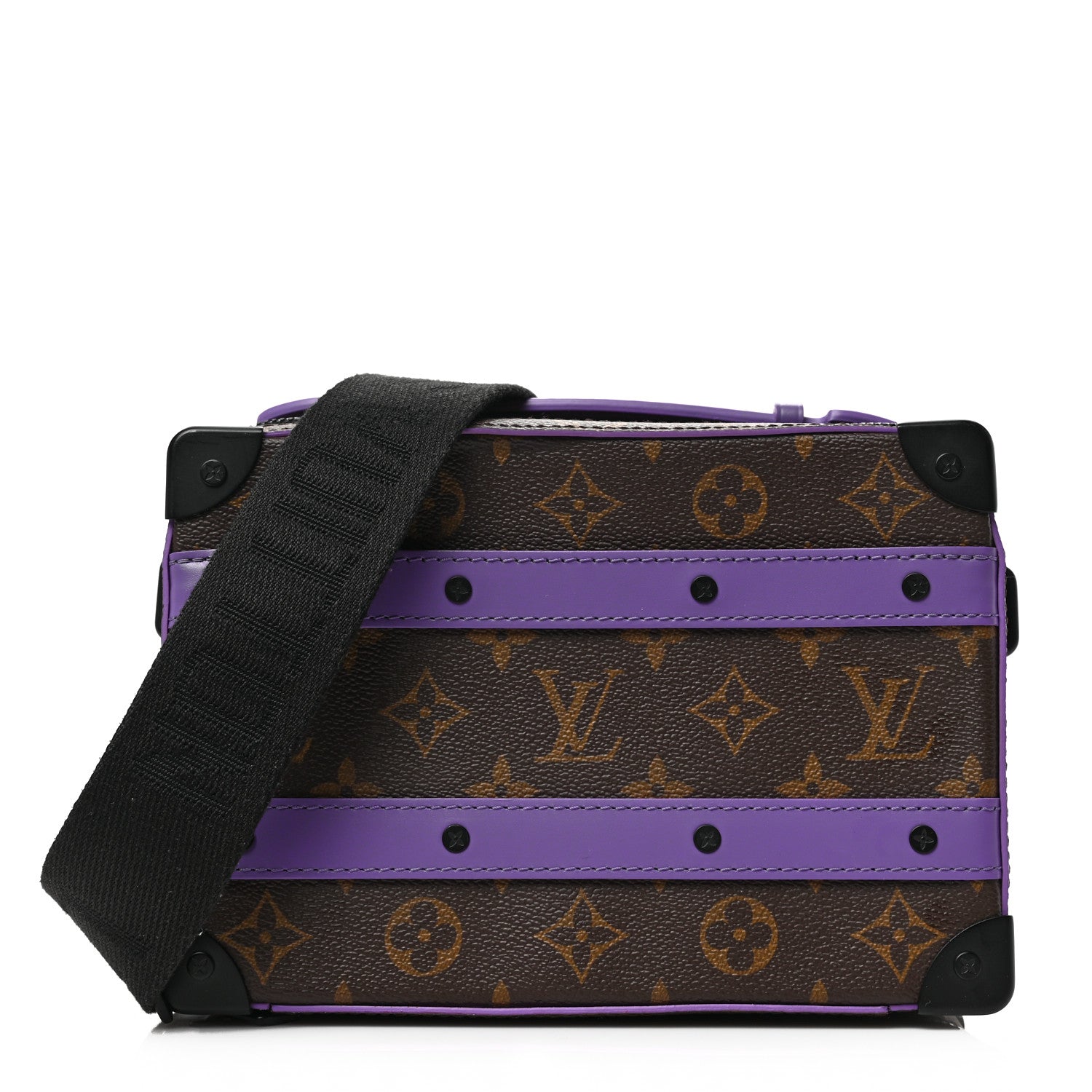 Louis Vuitton Monogram Macassar Handle Soft Trunk Purple 1 of 8