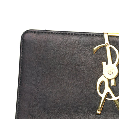 Saint Laurent Patent Calfskin Matelasse Monogram Medium Vicky Chain Bag Black 10 of 10