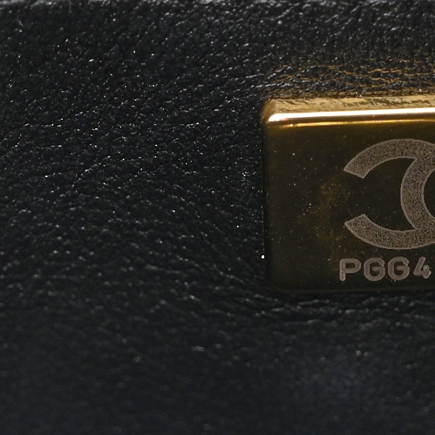 Calfskin Quilted Small Camera Case Black