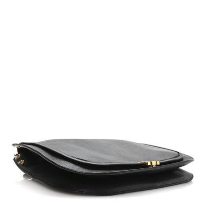 Celine Shiny Lambskin Soft Triomphe Besace Bag Black 4 of 11