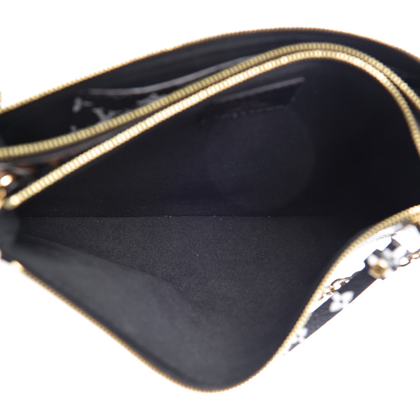 Monogram Giant Jungle Pochette Double Zip Black
