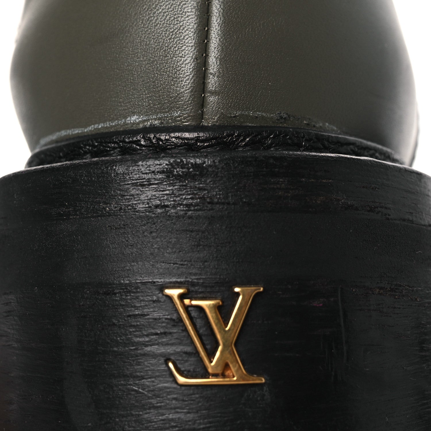 Louis Vuitton Calfskin Beaubourg Ankle Boots 39 Black Green 13 of 14