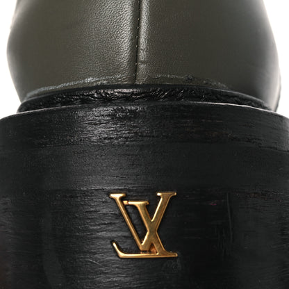 Louis Vuitton Calfskin Beaubourg Ankle Boots 39 Black Green 13 of 14