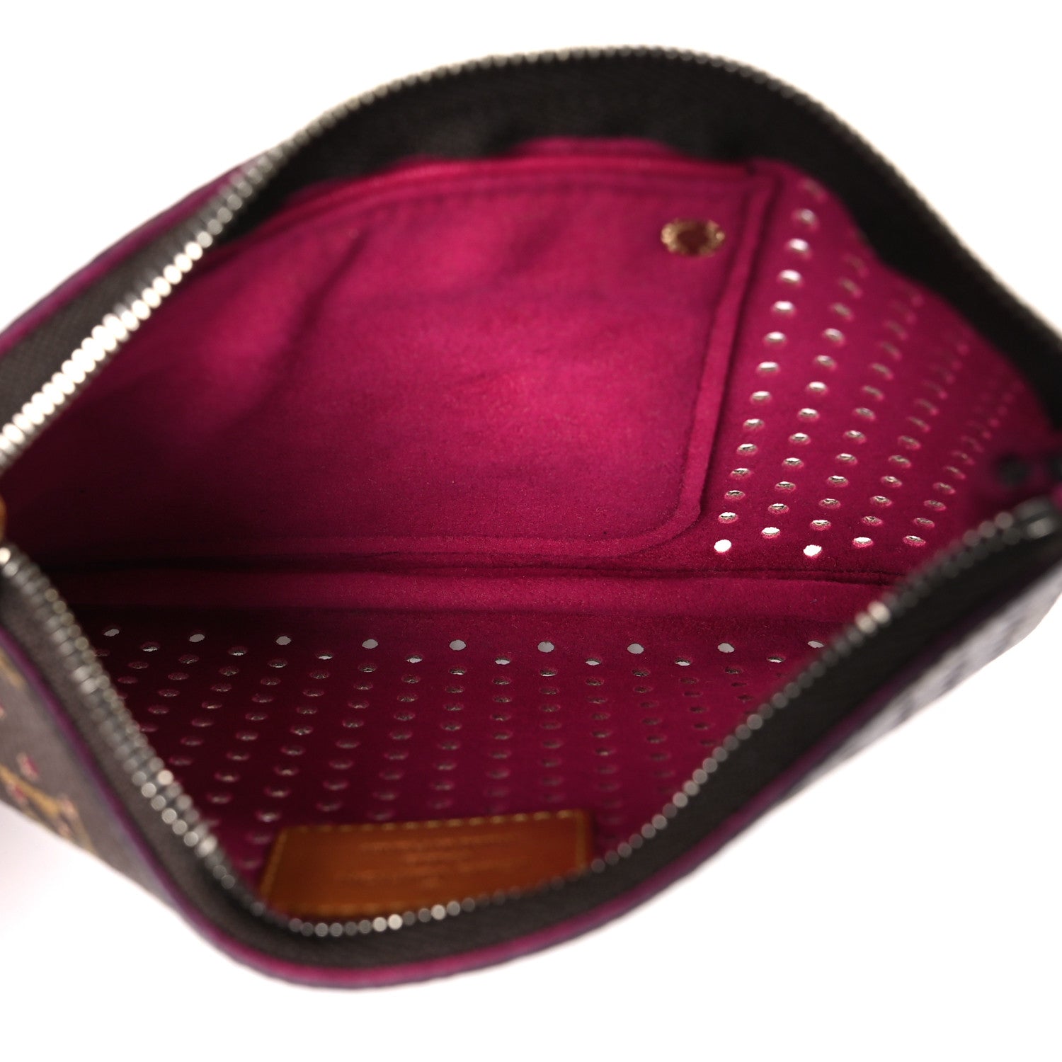 Louis Vuitton Monogram Perforated Pochette Plat Fuchsia 4 of 6