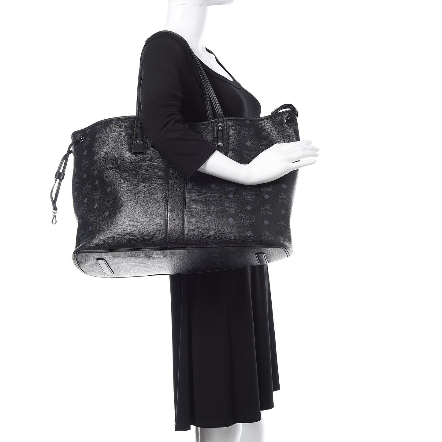 Visetos Large Liz Reversible Shopper Tote Black