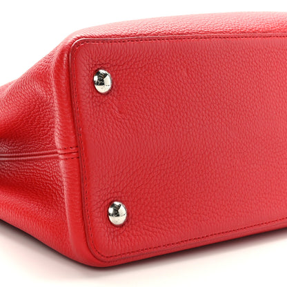 Louis Vuitton Taurillon Capucines PM Scarlet 7 of 8