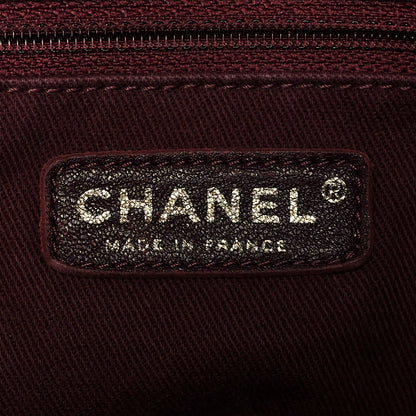 Chanel Crumpled Grained Calfskin Large Coco Pleats Tote Black 5 of 14