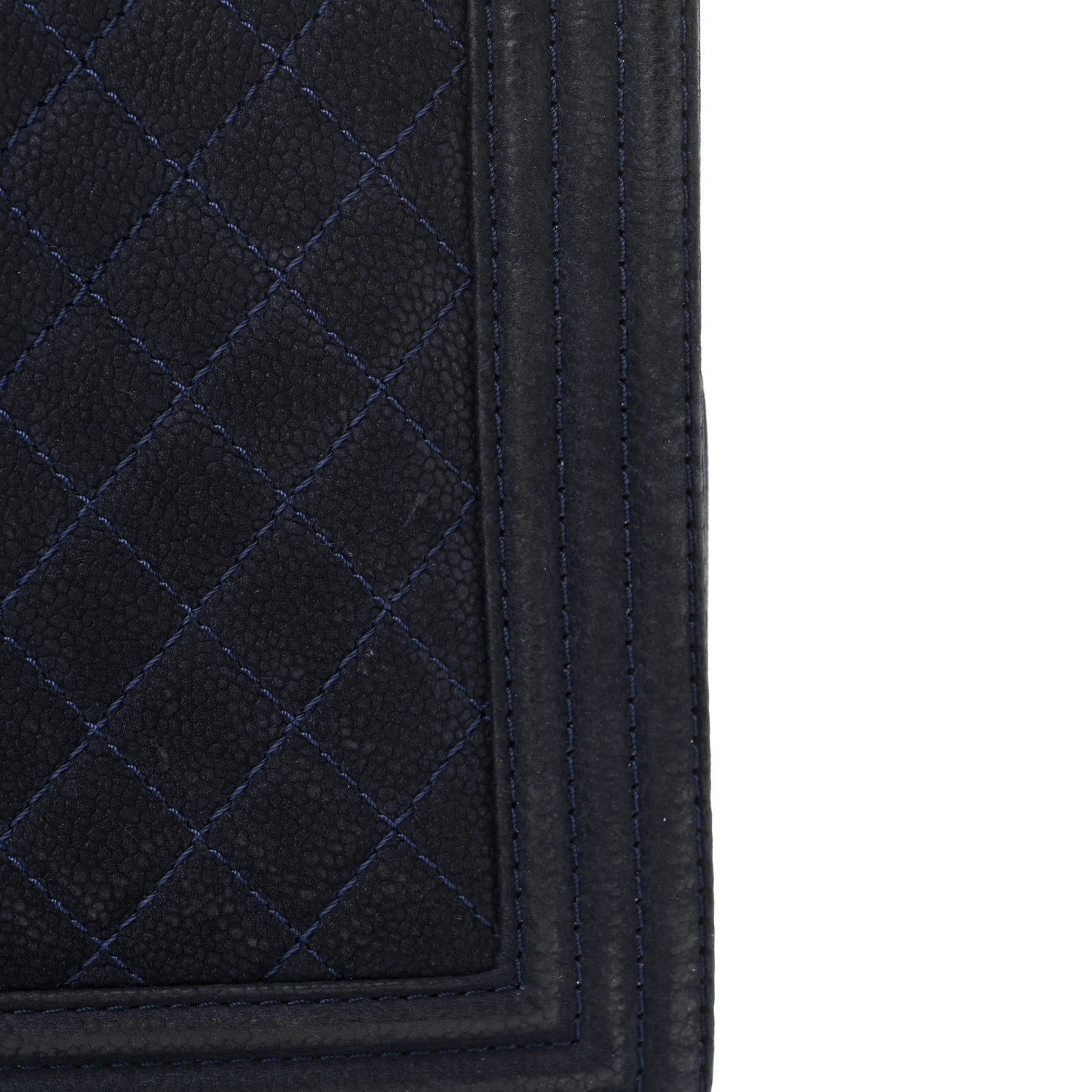 Chanel Iridescent Caviar Quilted Large Boy Flap Navy Blue 16 of 16