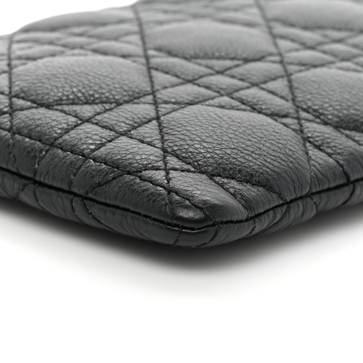 Christian Dior Supple Calfskin Cannage Caro Multifunctional Pouch Black 8 of 12