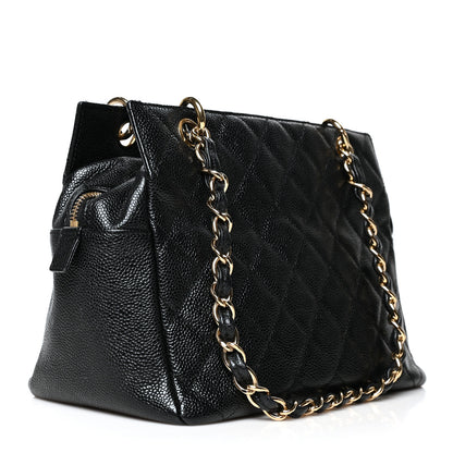 Chanel Caviar Quilted Petit Timeless Tote PTT Black 2 of 9