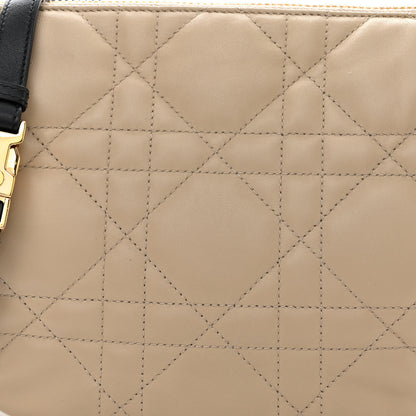 Christian Dior Lambskin Cannage Medium Dior Vibe Hobo Bag Beige 8 of 12