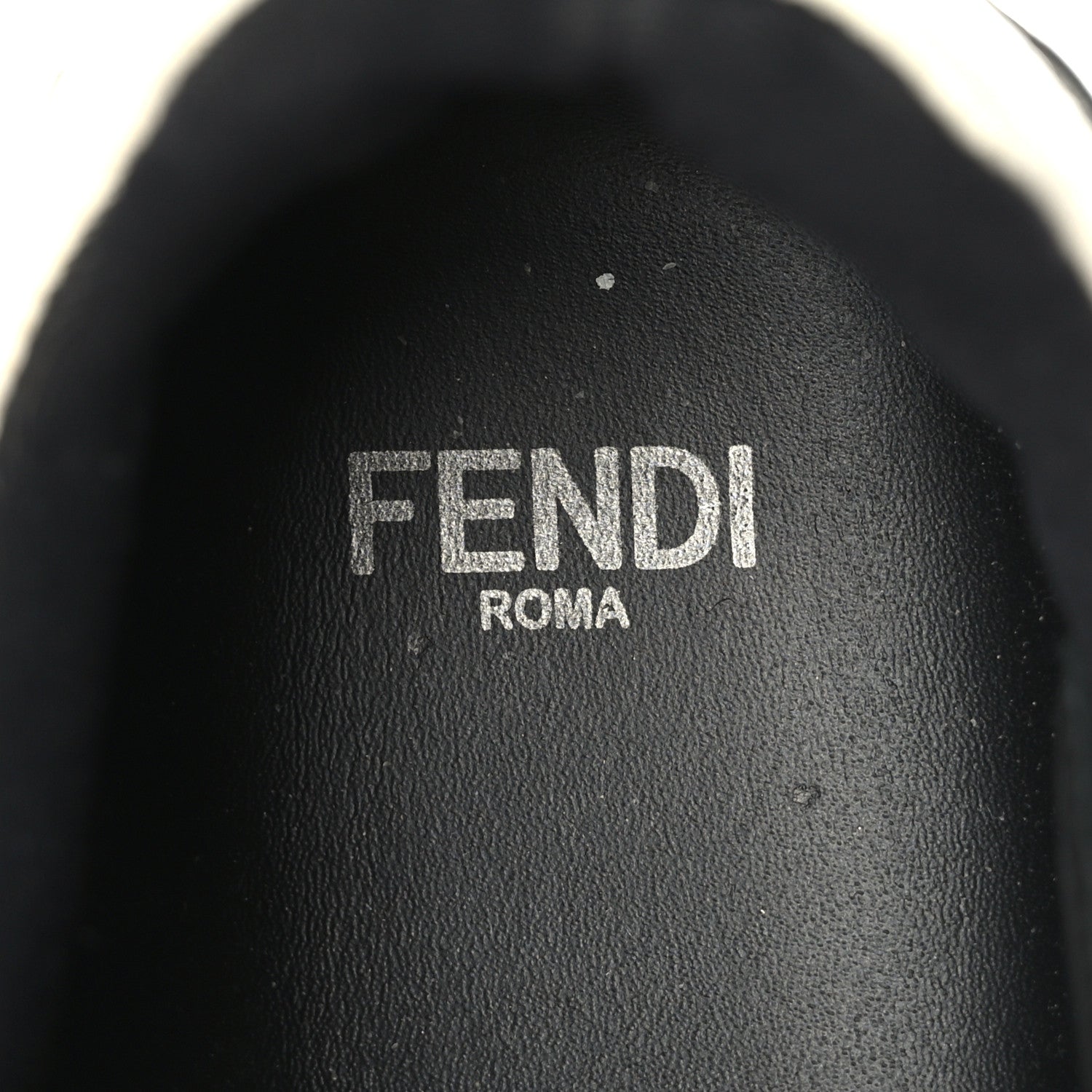 Fendi Neoprene Calfskin Rainbow Studded Sneakers 35.5 Gray 7 of 10