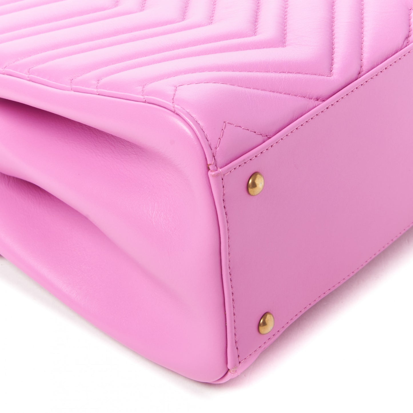 Calfskin Matelasse Small GG Marmont Tote Candy Mousse