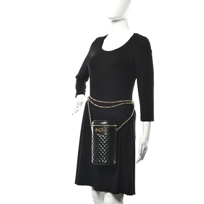 Gucci Calfskin Trapuntata Zumi Belt Bag Black 2 of 10