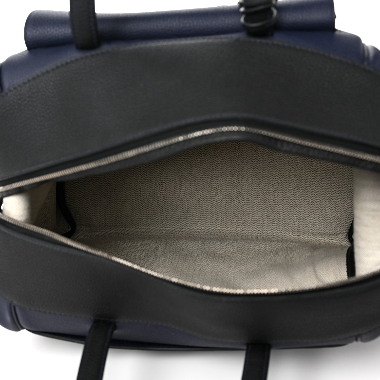 Hermes Togo Wallago Cabine 35 Bleu Nuit Black 4 of 7