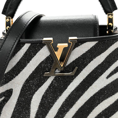 Louis Vuitton Swarovski Calfskin Capucines Mini Zebra 7 of 9