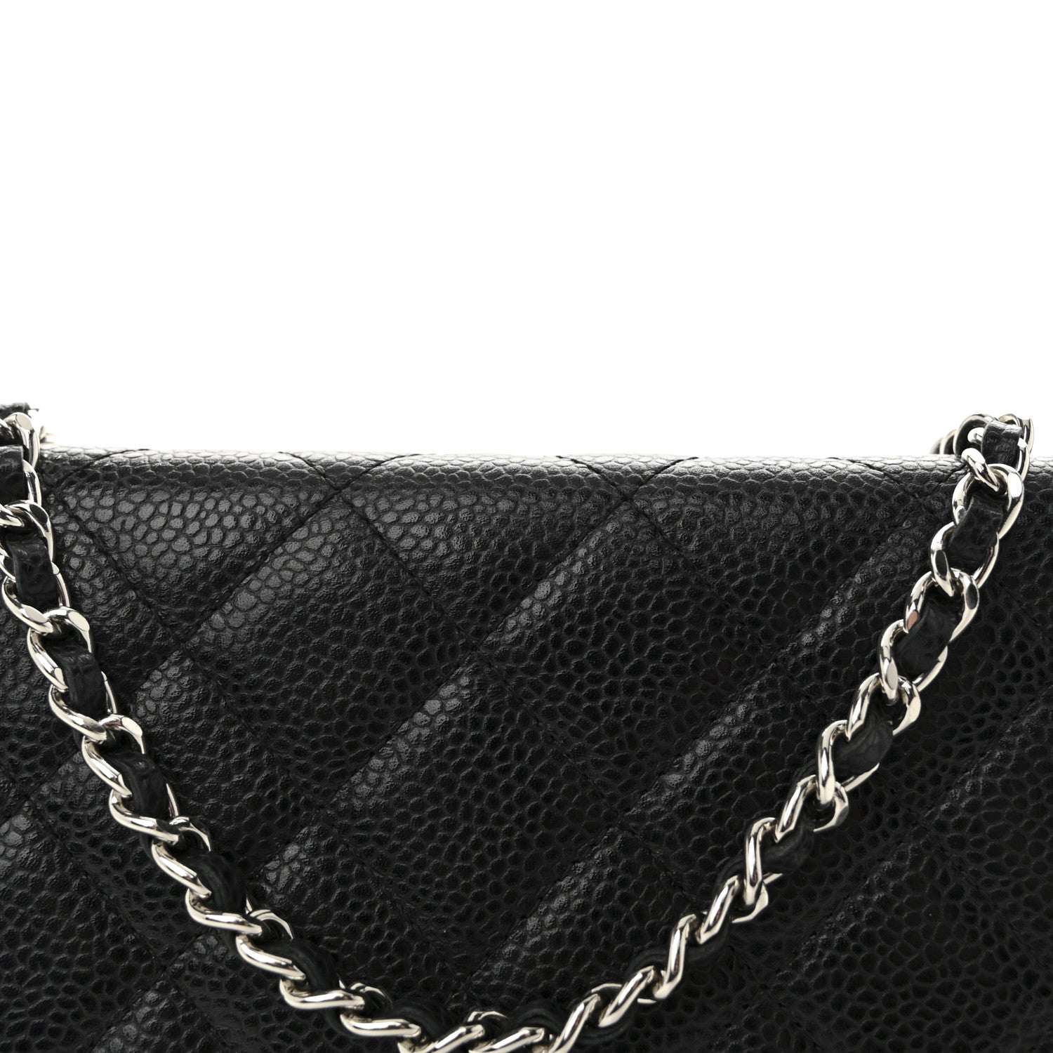 Chanel Caviar Quilted Wallet on Chain WOC Black 9 of 12