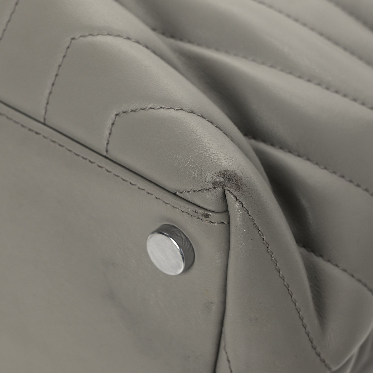 Saint Laurent Calfskin Y Quilted Monogram Large Loulou Chain Satchel Earth 12 of 12