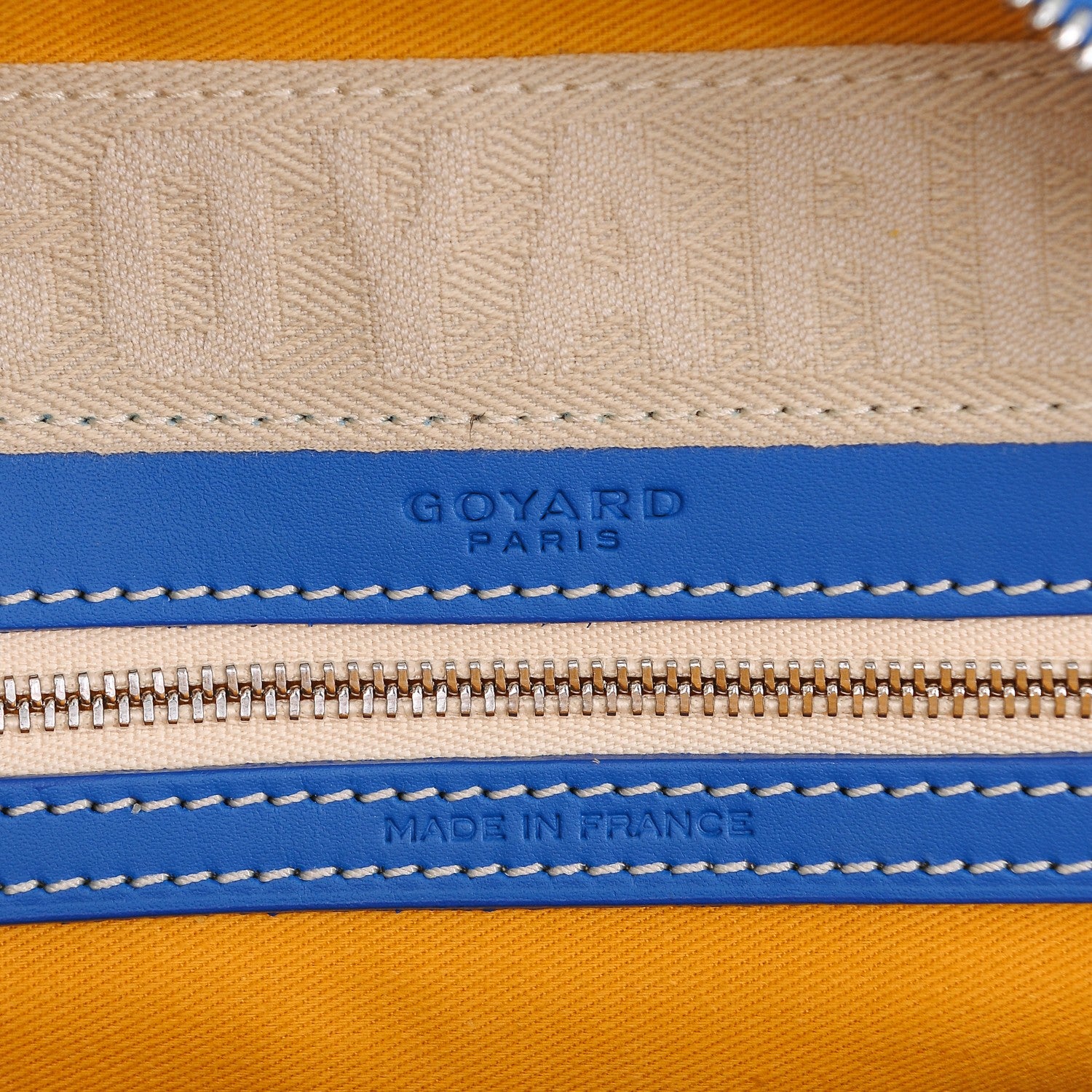 Goyard Goyardine Saint Jeanne MM Bowler Blue 6 of 6