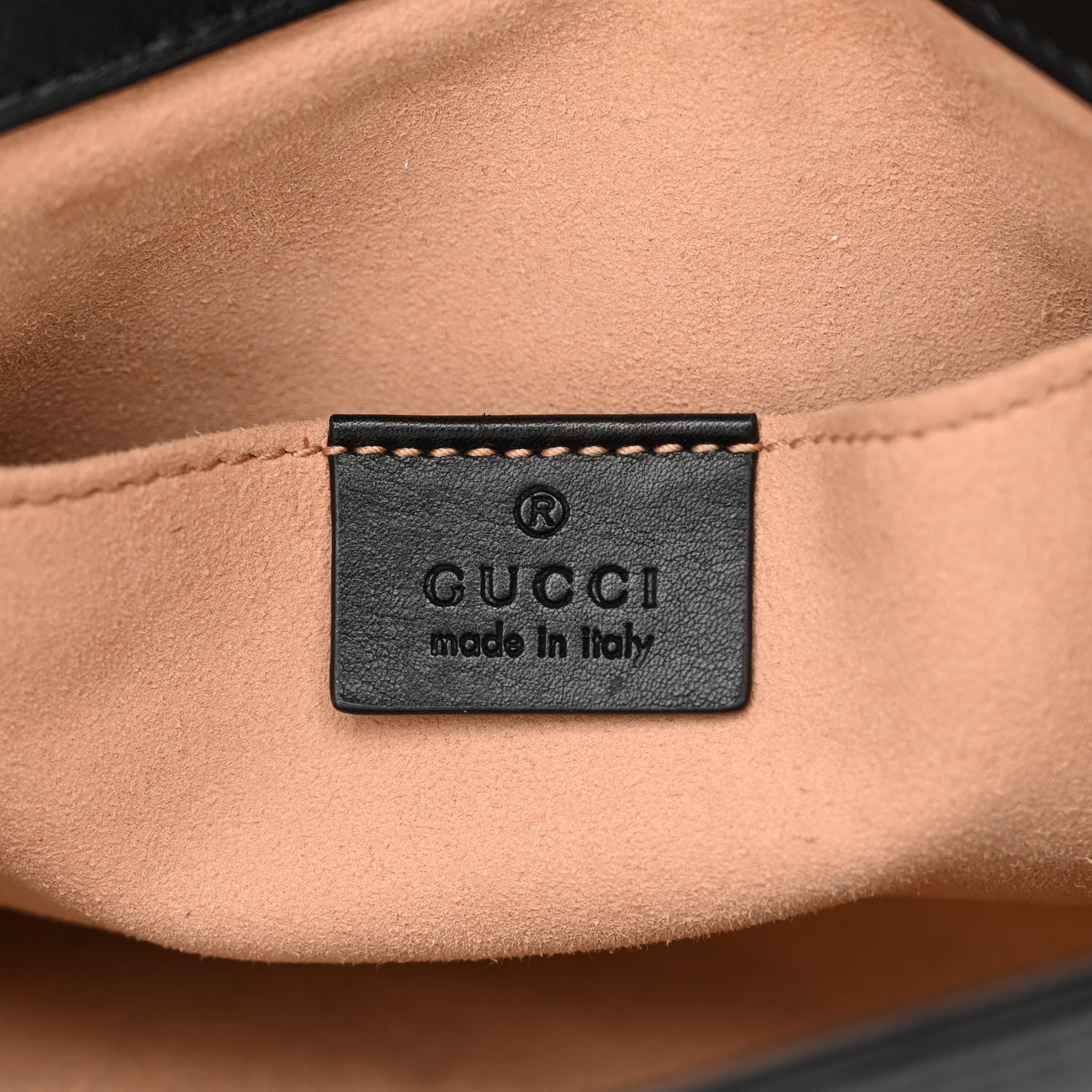 Gucci Calfskin Matelasse Pearly GG Marmont Chain Belt Bag Black 6 of 12
