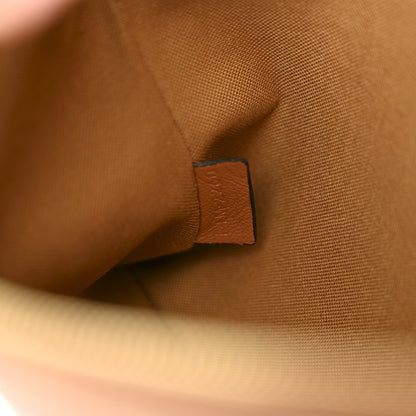 Celine Triomphe Canvas Lambskin Small Pouch Tan 6 of 9
