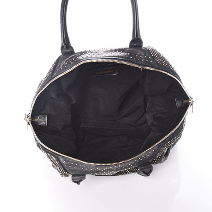 Saint Laurent Calfskin Rock Studded Easy Sac Black 5 of 14