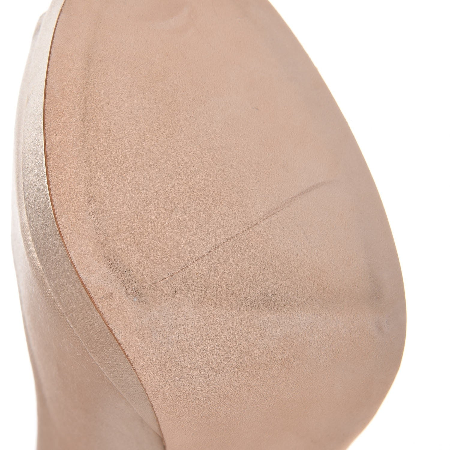 Jimmy Choo Satin Crystal Bow Grant Peep Toe Pumps 39.5 Beige 12 of 13