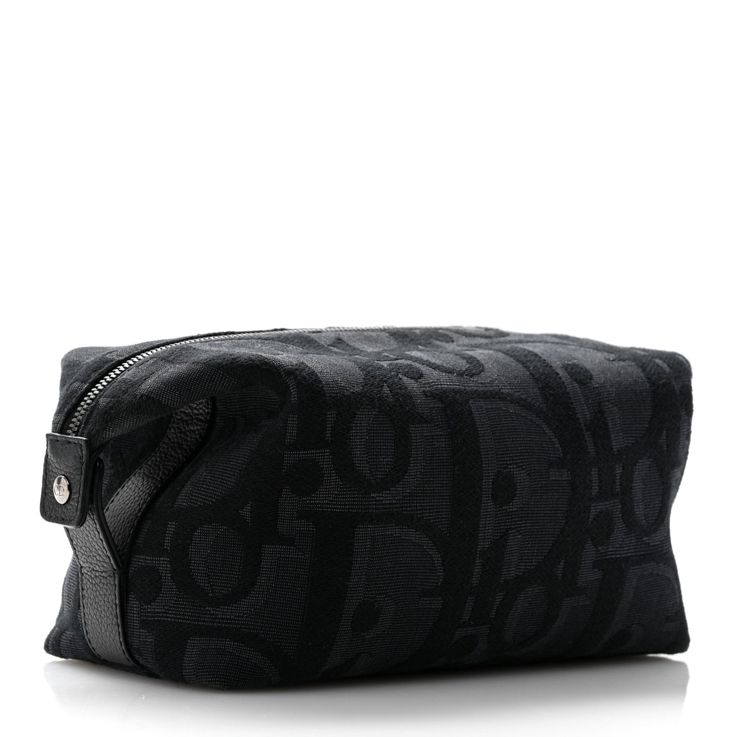 Maxi Oblique Jacquard Toiletry Pouch Black
