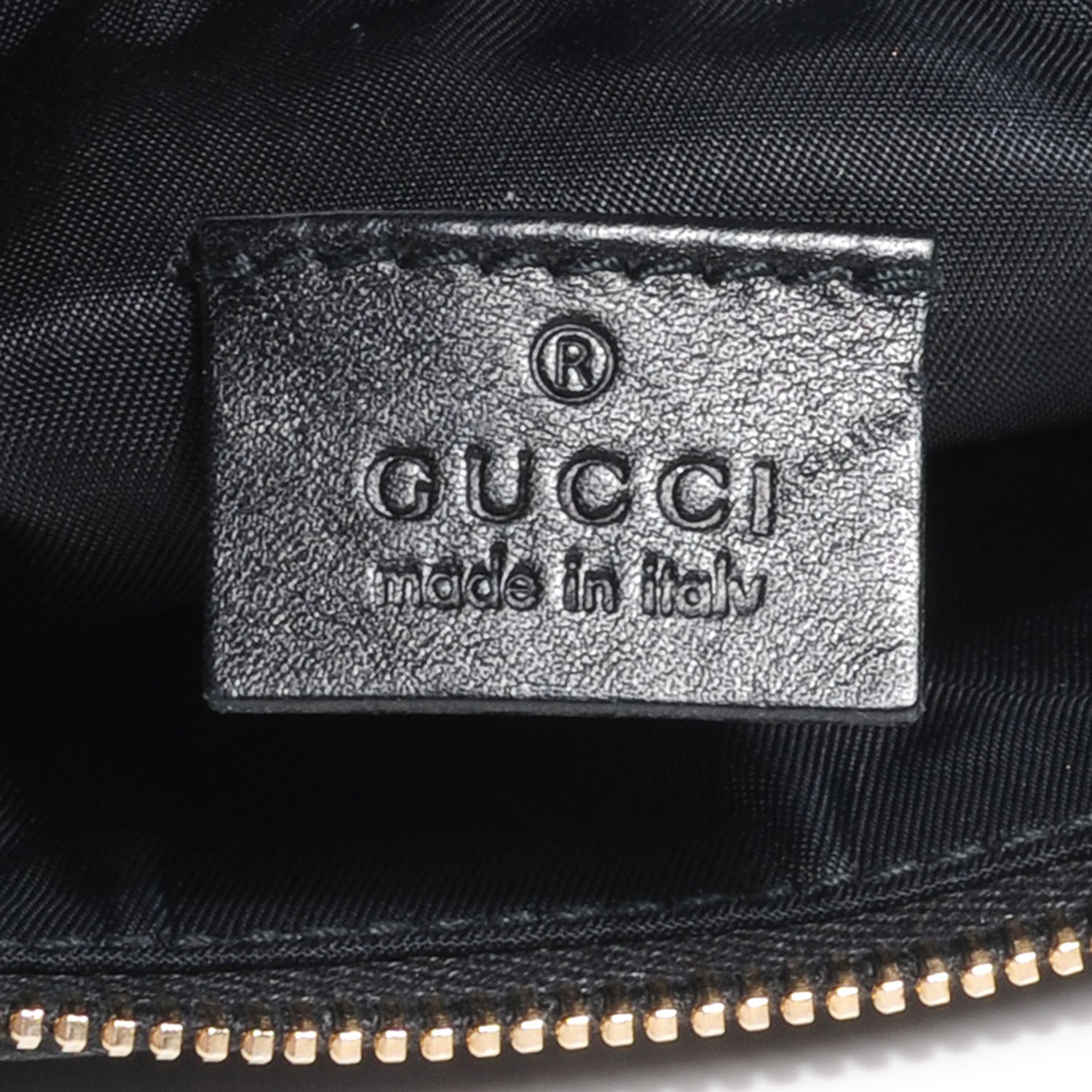 Gucci Monogram Strap Cosmetic Case Black 6 of 7