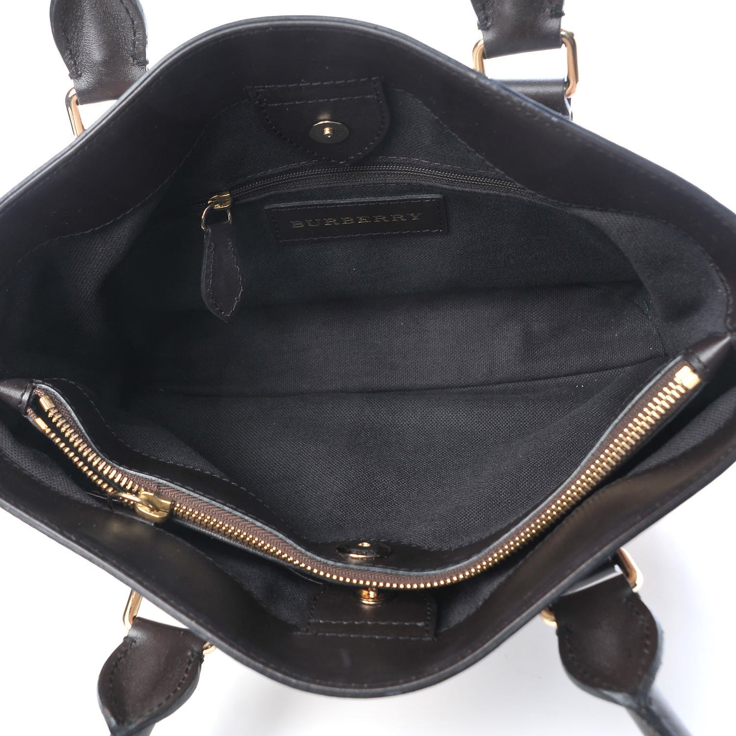 Haymarket Check Medium Tote Chocolate