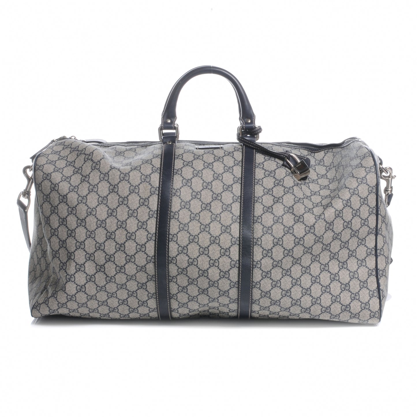 GG Plus Monogram Large Carry On Duffle Bag Navy