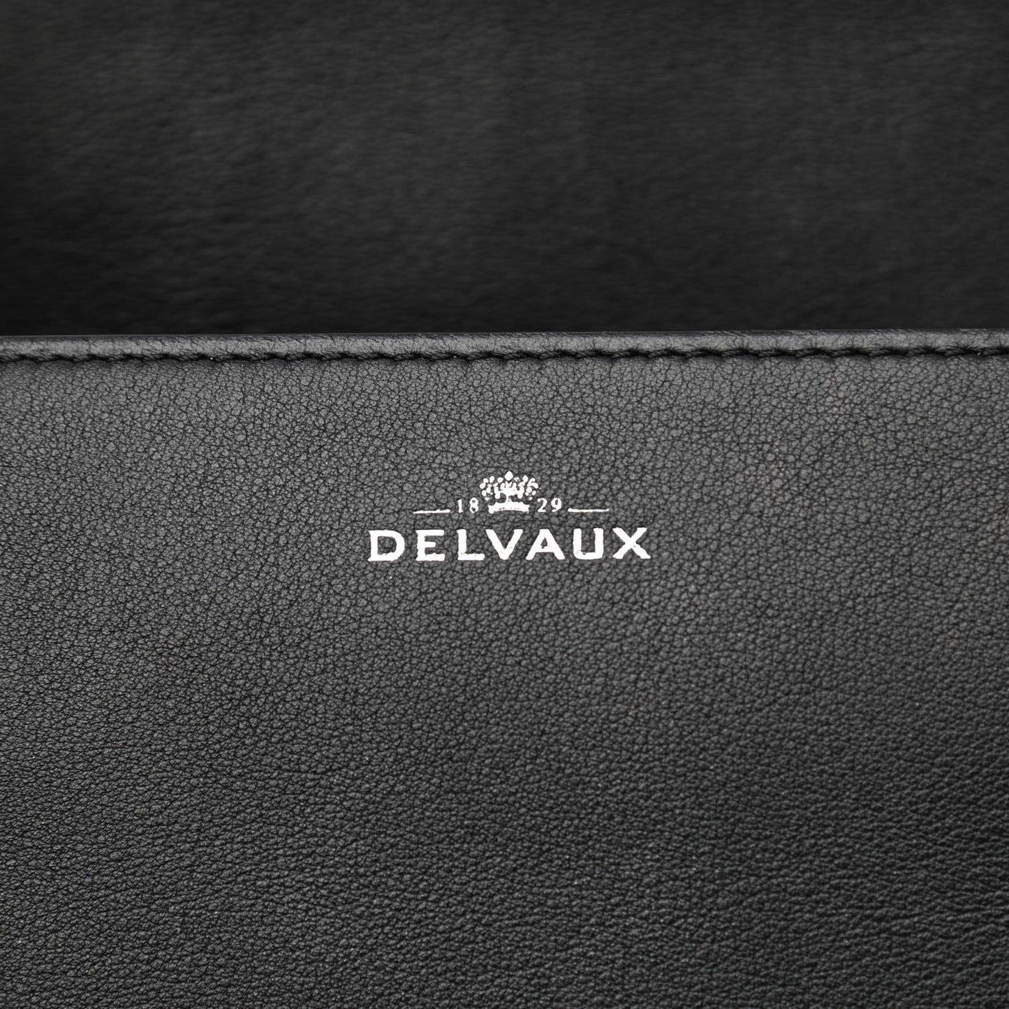 Calfskin PM Madame Chaine Bag Black White