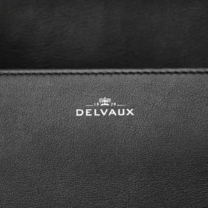 Delvaux Calfskin PM Madame Chaine Bag Black White 6 of 8