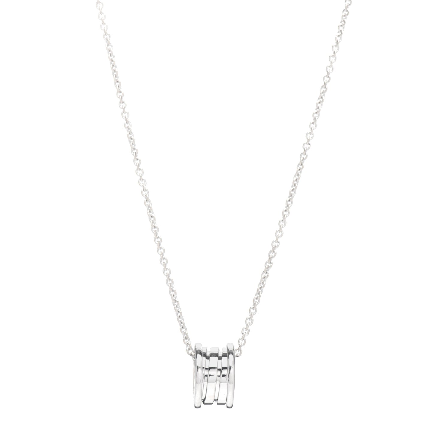 18K White Gold B.Zero1 Pendant Necklace